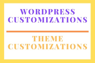 do wordpress customization and bug fixing