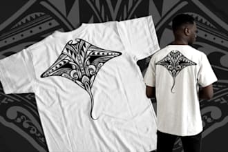 create tribal illustration pattern design