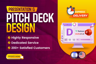 design your pitch deck presentation professional powerpoint presentation