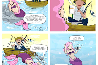 draw professional comic strip