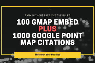 create gmap citations and embed your google map in web2 sites for local SEO