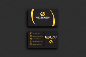 design modern, minimal professional business card design