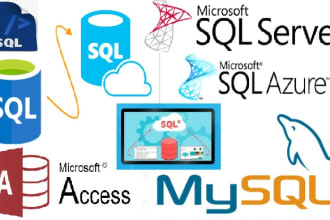 develop database design and write sql queries