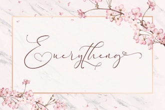 do fast signature feminine luxury with branding kit