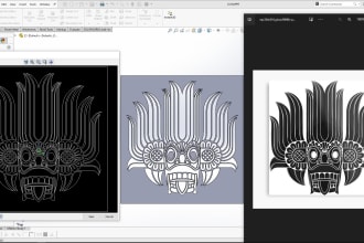 make your design for laser cutting dxf and cnc cutting