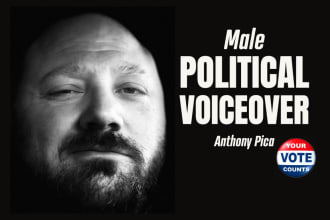 record a political voice over