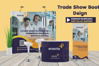 design exhibition backdrop, tradeshow booth, roll up banner,