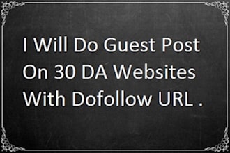 do guest posts on high da websites