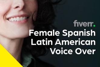 deliver a premium female spanish voice over