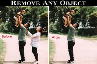 remove object, people and background from a photo with photoshop