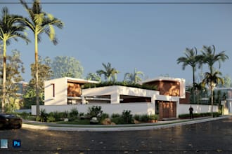 do exterior modelling and rendering