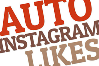 send 100+ likes to each new pic/video you post on Instagram for the next 5 days