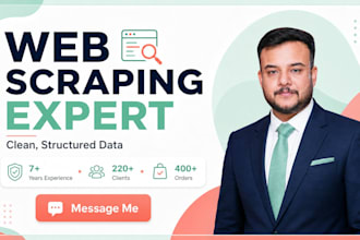 do web scraping, data extraction and data mining