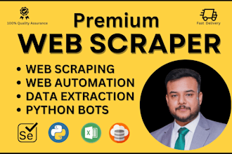 do web scraping, data extraction and data mining
