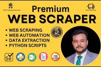 do web scraping, data extraction and data mining