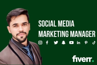 be your social media manager for facebook instagram pinterest