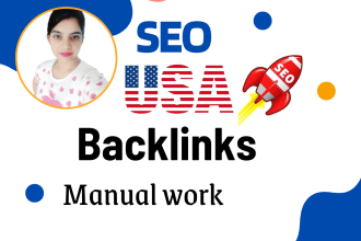 create high da USA SEO backlinks, link building manually