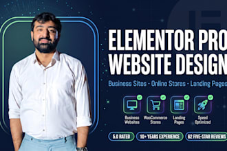 design elementor pro wordpress website for business or ecommerce