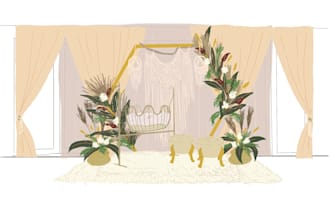 draw your macrame design and styling