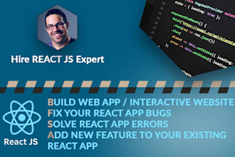build or fix your reactjs or react js website bugs