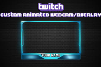 design animated webcam and overlays