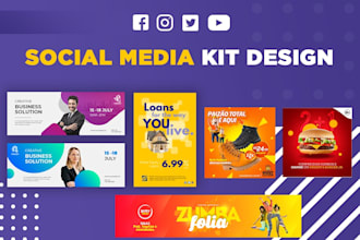 design an amazing  social media kit