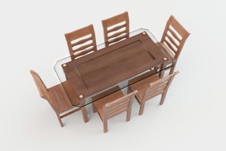 generate 3d furniture modeling rendering and visualization