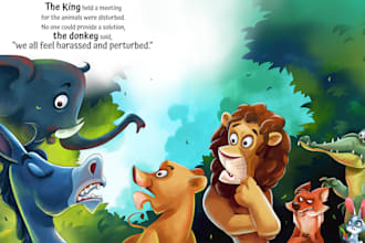 design children story book illustration
