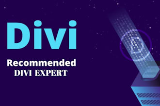 design wordpress website using divi theme and divi builder