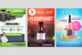 design product advertisement poster and social media ads