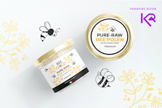 design premium and modern label for your food products