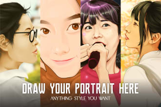 design your portrait as ai style high resolution