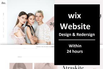 create a responsive custom wix website design with wix seo
