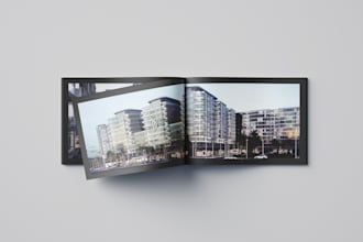 design brochure in a trendy style