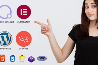 develop responsive wordpress website with oxygen builder and elementor