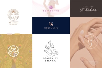 create fashion, cosmetic and beauty logo