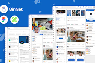 do an engaging UI UX design for a social community website or app