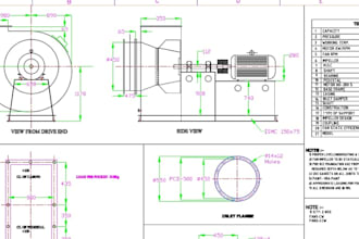 draw autocad 2d and 3d drawings professionally
