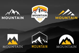 design a mountain logo within 18 hour