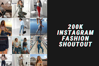 give promotion shoutout on 100k fashion instagram page