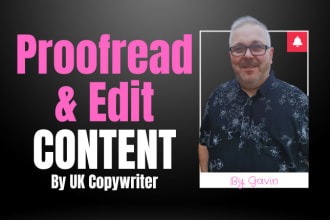 proofread your website content and blogs by a uk native