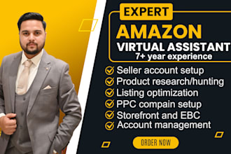 be amazon seller central expert or fba amazon virtual assistant