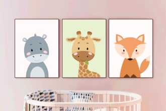 draw cute cartoon animals for children