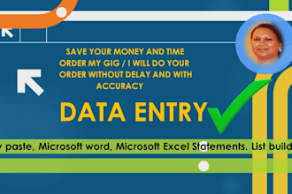 do data entry copy paste list building