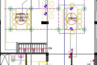draw electrical basic drawing and as built drawing