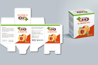 make premium product package label box bottle cbd design