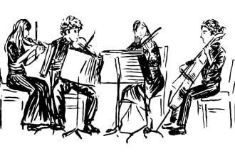 write and record a string quartet arrangement