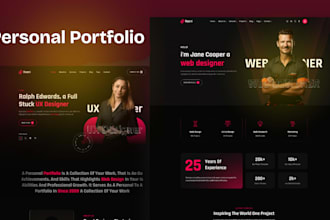 build creative portfolio resume website using wordpress