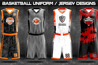 design basketball sublimation jersey or uniform