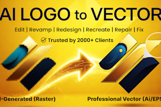fix, redesign, revamp, edit, retrace, vectorize your logo